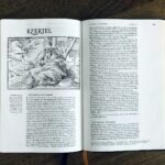 an open book on a wooden table